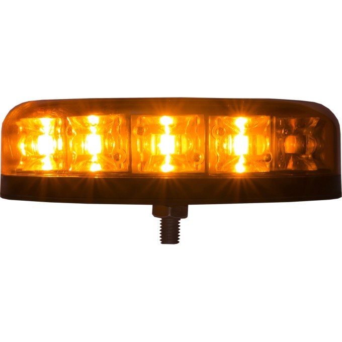 Girofar LED aerodinamic (doar 4,5 cm inaltime) 12-24V 12 LED-uri de 3W - 5 ani Garantie - 1 punct (ax filetat) de prindere